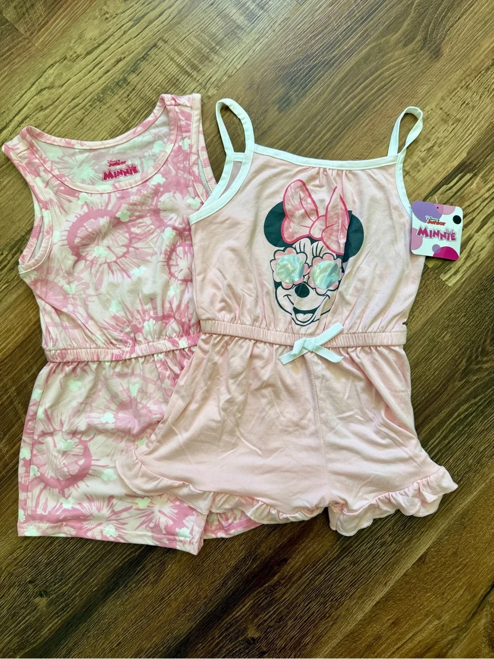 *Brand New* Disney Minnie Mouse Pink Romper Set of 2 - Girls size 5